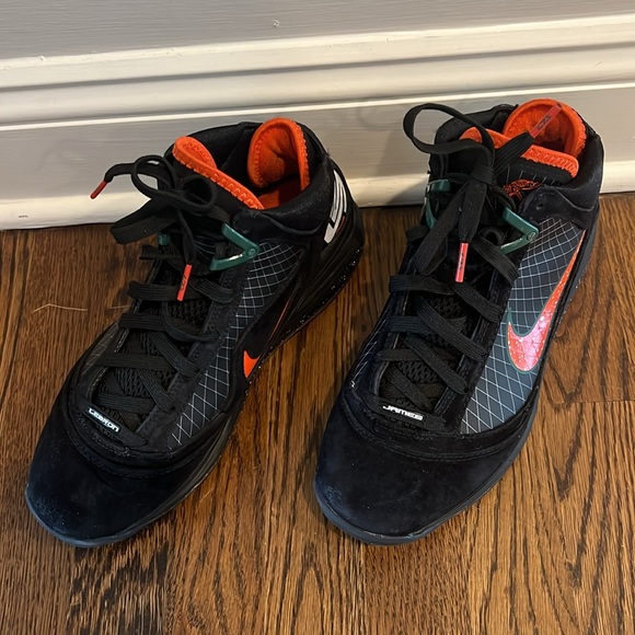 Nike Lebron 7 VII shoes Black Dx8554-001 size 7.5 - Picture 2 of 9